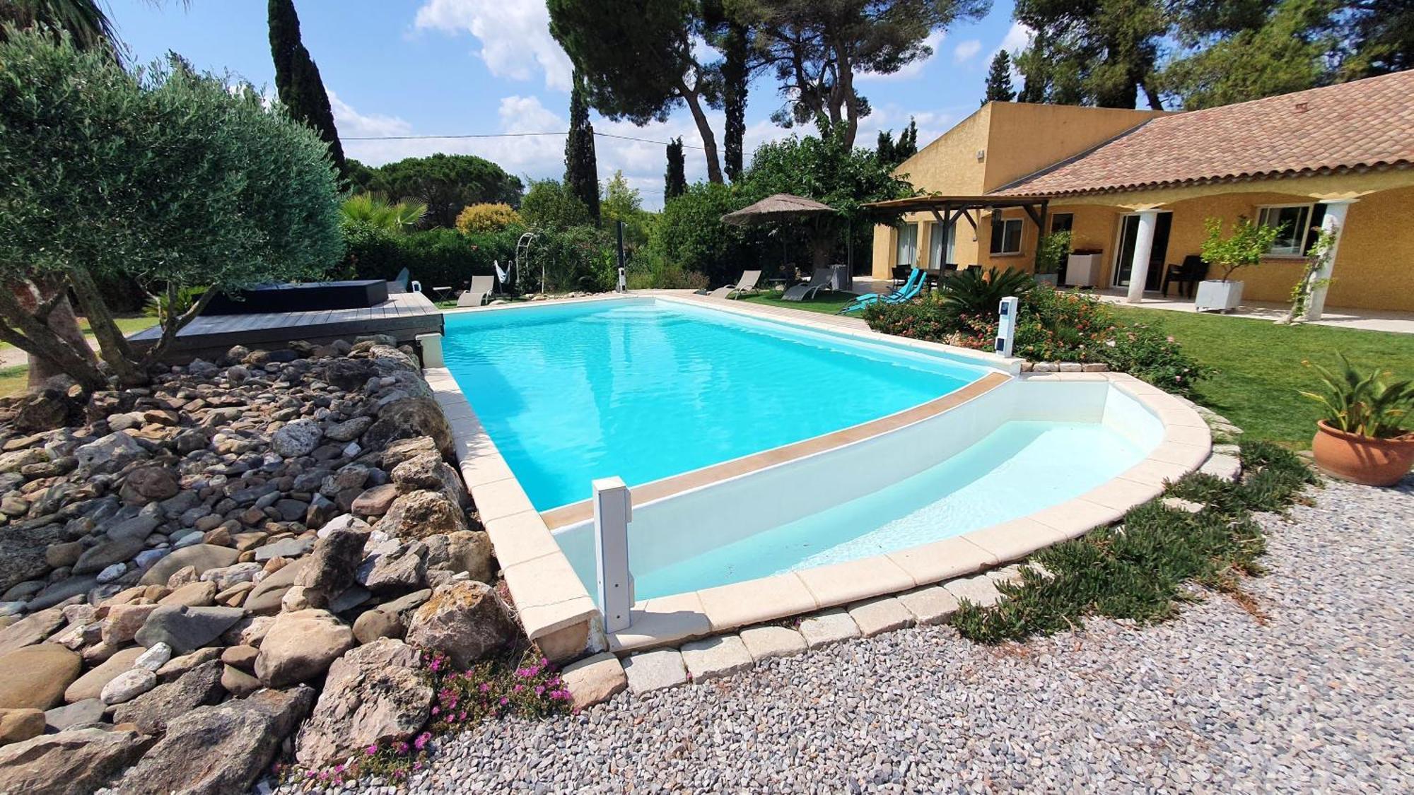 Villa Spacieuse A Beziers Avec Piscine Privee Et Jacuzzi Екстериор снимка